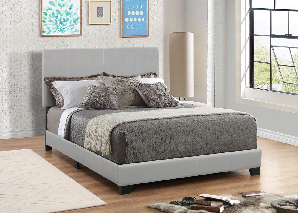 Dorian Upholstered Eastern King Bed Gray from Coaster - Luna Furniture