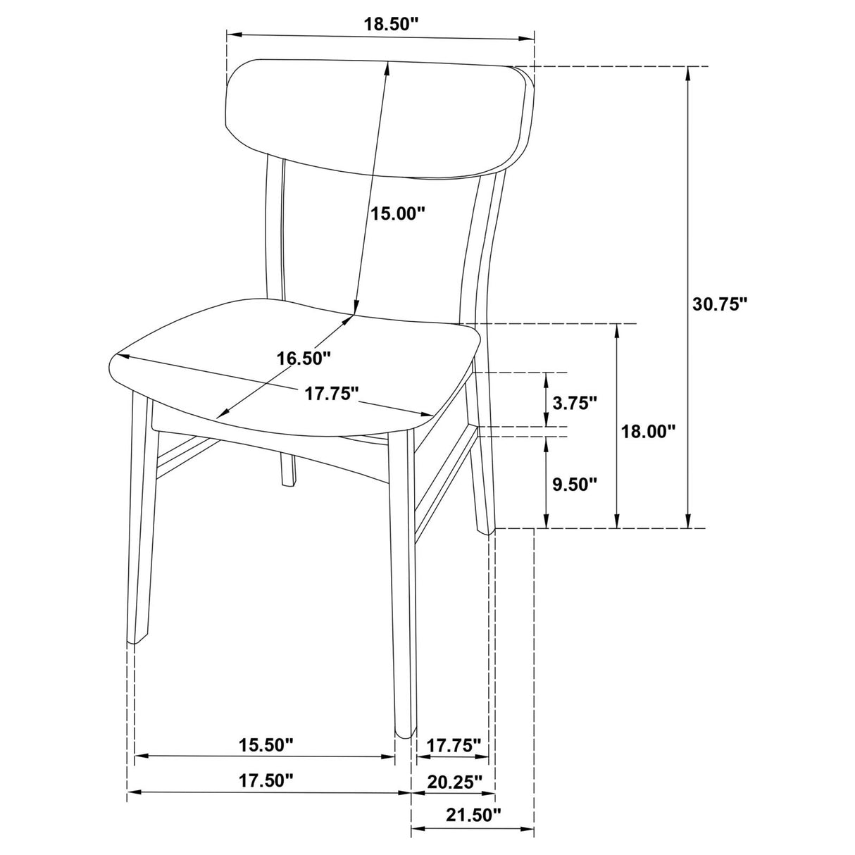 Dortch 7-piece Oval Solid Wood Dining Set Walnut - 108461-S7 - Luna Furniture