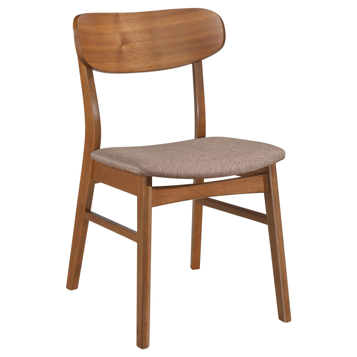 Dortch Dining Side Chair Walnut and Brown (Set of 2) from Coaster - Luna Furniture