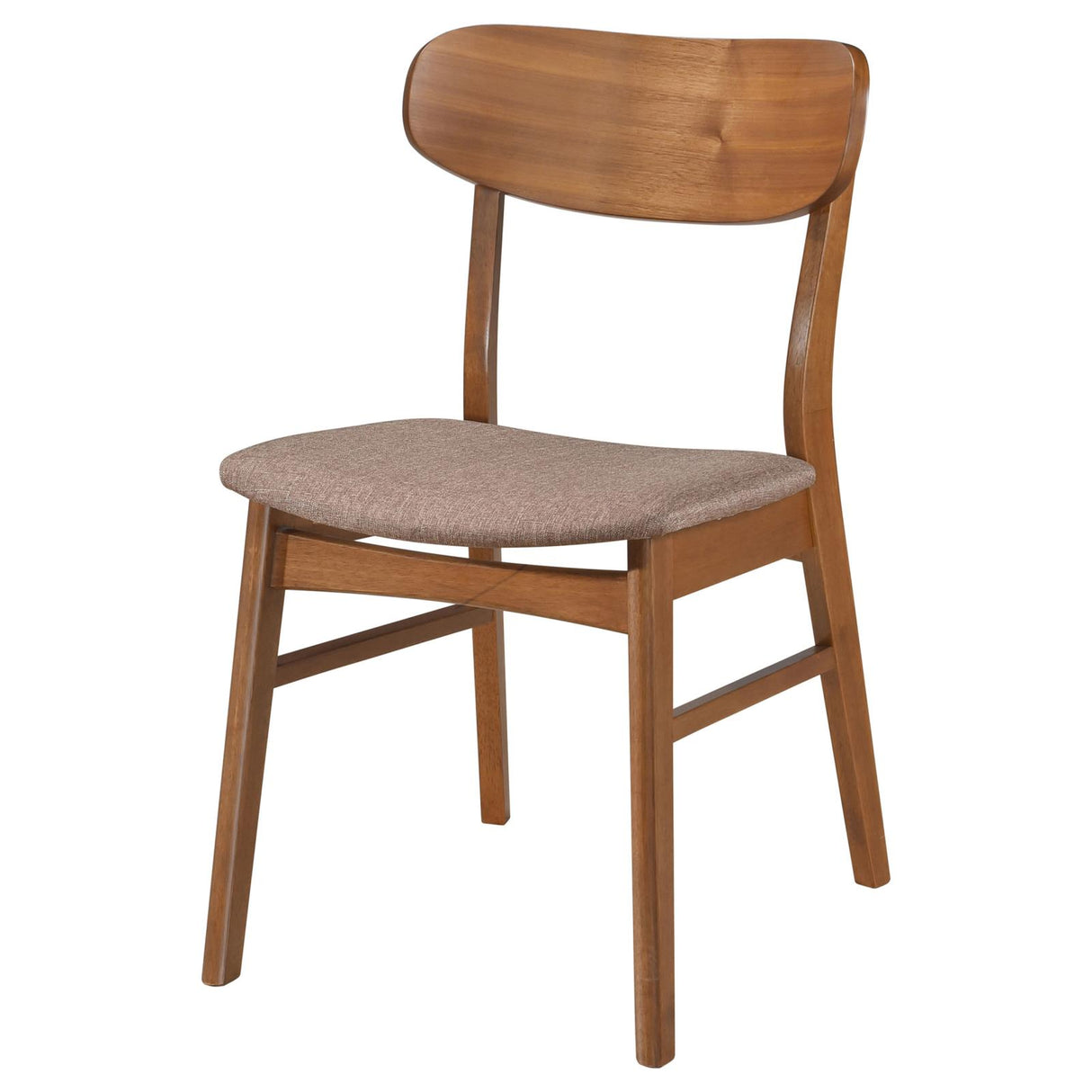 Dortch Dining Side Chair Walnut and Brown (Set of 2) from Coaster - Luna Furniture