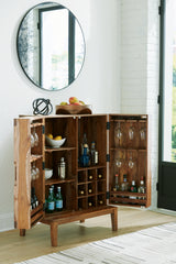 Dressonni Brown Bar Cabinet - D790-66 - Luna Furniture