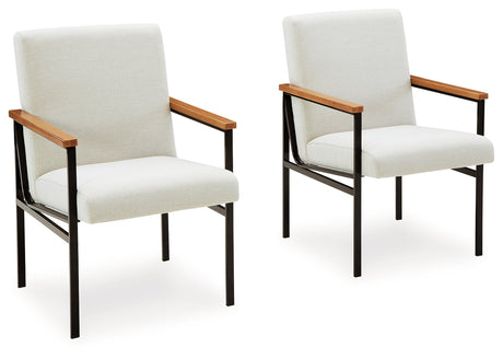 Dressonni Brown Dining Arm Chair, Set of 2 - D790-02A - Luna Furniture