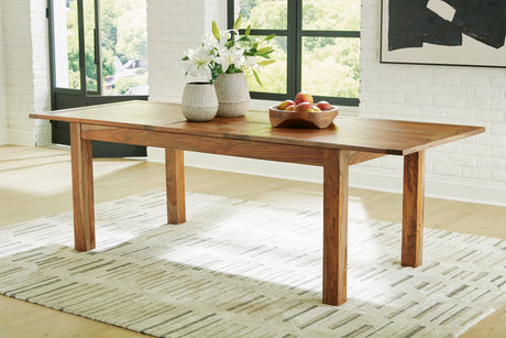 Dressonni Brown Dining Extension Table - D790-35 - Luna Furniture