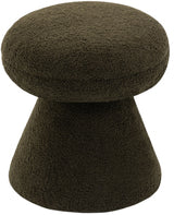 Drum Faux Shearling Teddy Fabric Bar / Counter Stools Green from Meridian - Luna Furniture