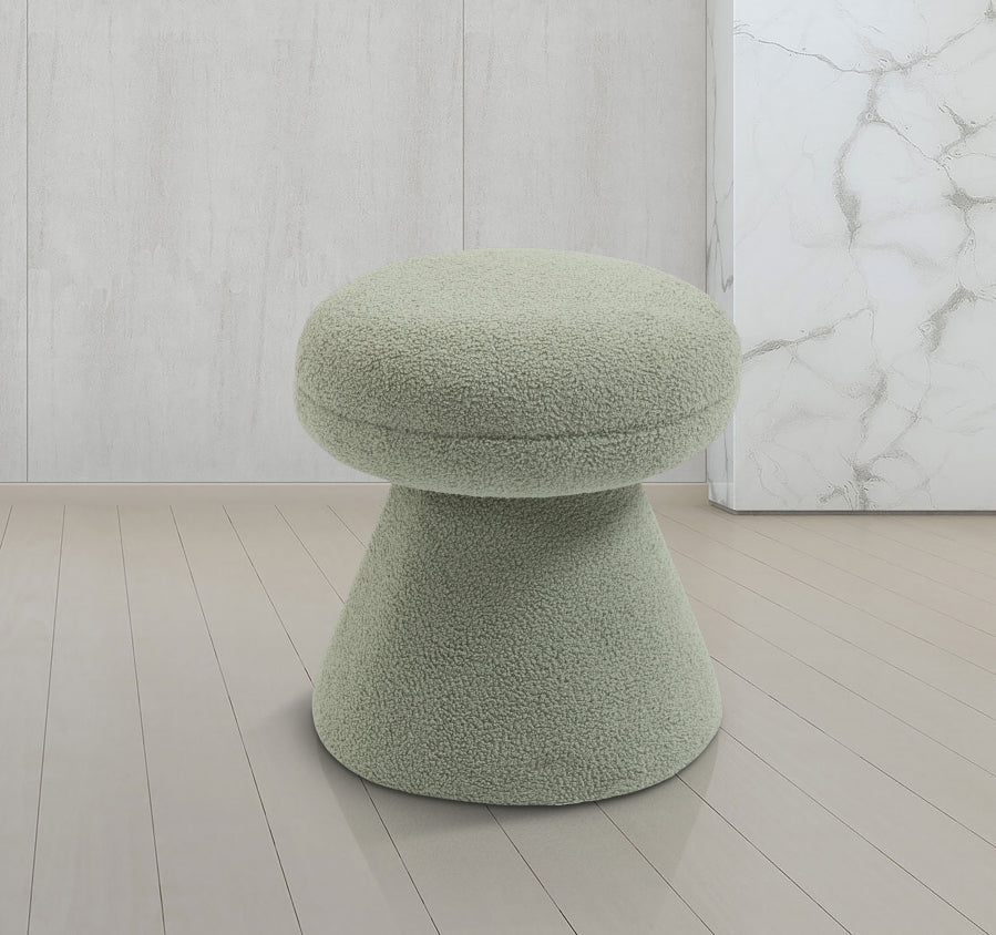 Drum Faux Shearling Teddy Fabric Bar / Counter Stools Mint from Meridian - Luna Furniture