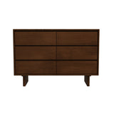 Dubrovnik Mid Century Modern Walnut Dresser With 6 Drawers - AFC01825 - Luna Furniture