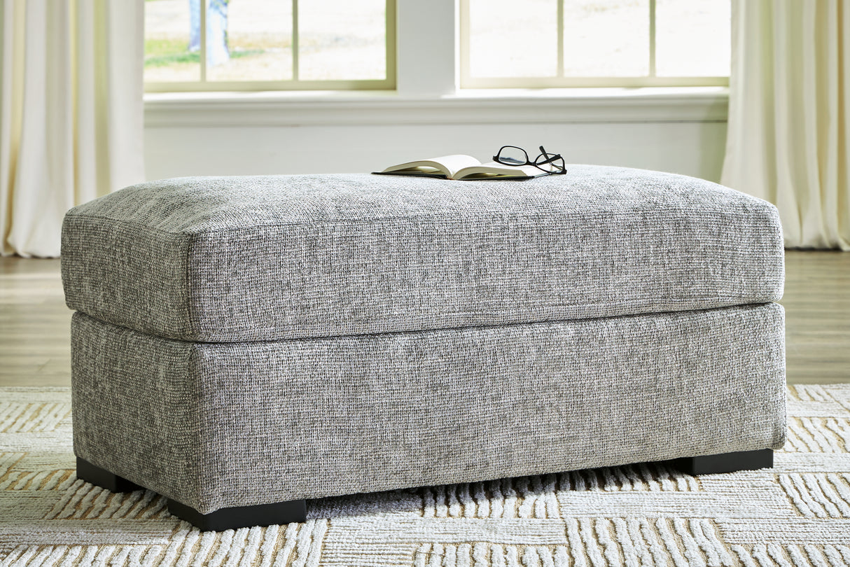 Dunmor Graphite Ottoman from Ashley - Luna Furniture