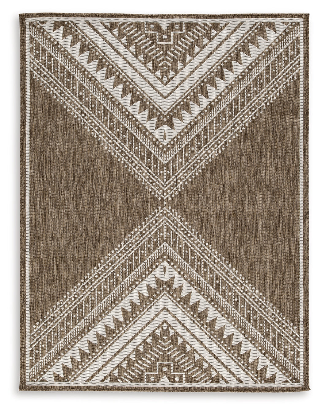 Dunsler Brown/Cream 8' x 10' Rug from Ashley - Luna Furniture