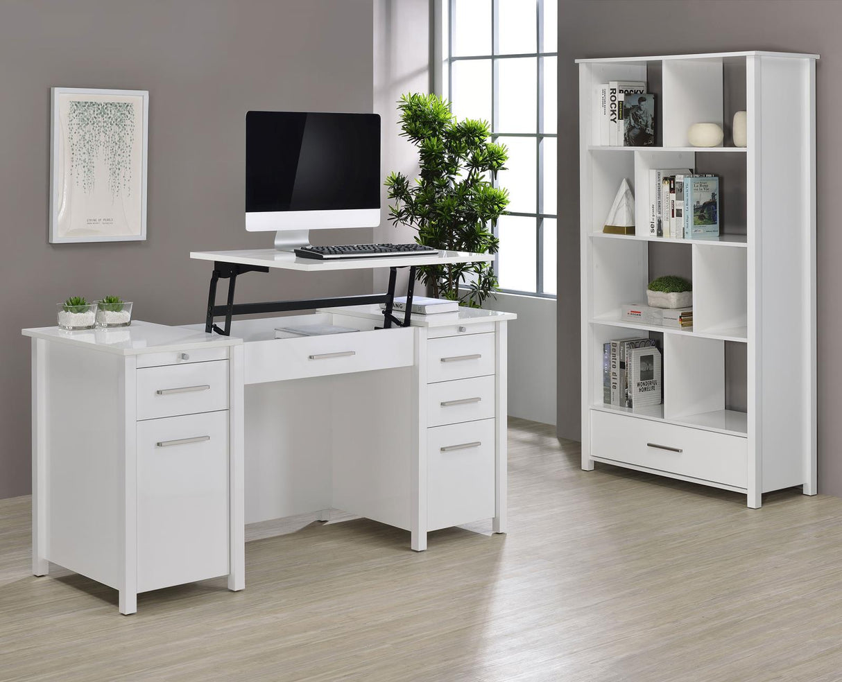 Dylan 4-Drawer Lift Top Office Desk from Coaster - Luna Furniture