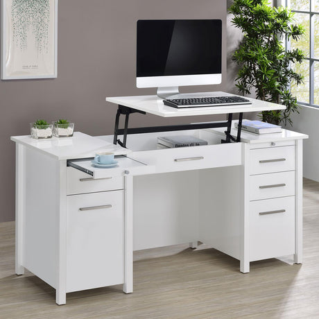 Dylan 4-Drawer Lift Top Office Desk from Coaster - Luna Furniture