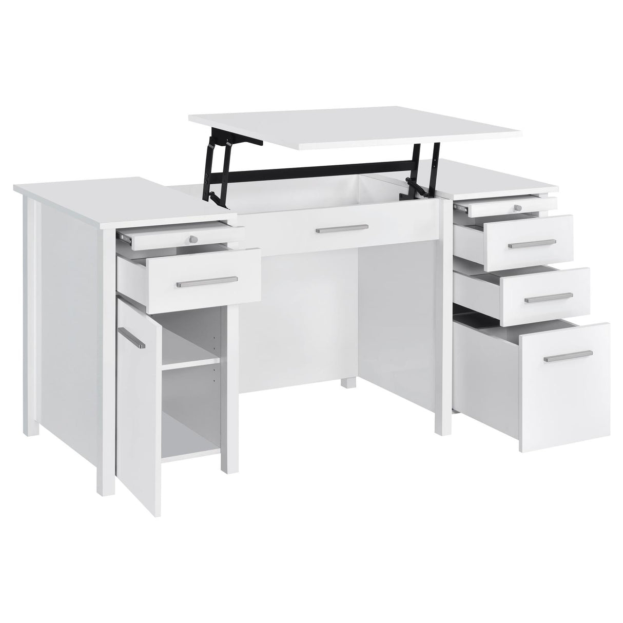 Dylan 4-Drawer Lift Top Office Desk from Coaster - Luna Furniture