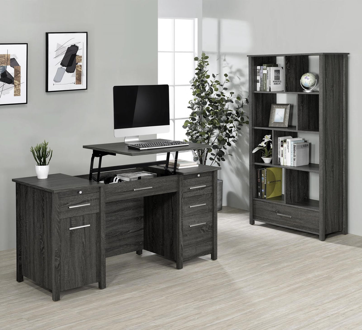 Dylan 4-Drawer Lift Top Office Desk from Coaster - Luna Furniture