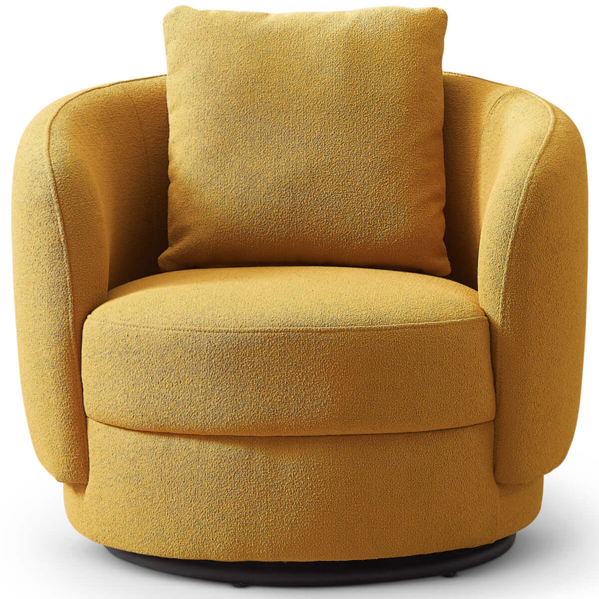 Dylan Boucle Lounge Chair Dark Yellow - AFC00484 - Luna Furniture