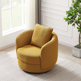 Dylan Boucle Lounge Chair Dark Yellow - AFC00484 - Luna Furniture