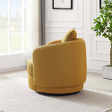 Dylan Boucle Lounge Chair Dark Yellow - AFC00484 - Luna Furniture