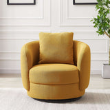 Dylan Boucle Lounge Chair Dark Yellow - AFC00484 - Luna Furniture