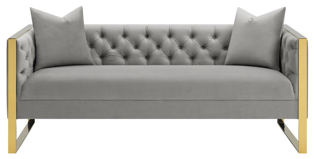 Eastbrook Tufted Back Sofa Grey - 509111 - Luna Furniture