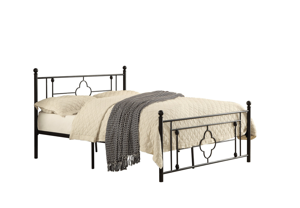 Morris Black Twin Metal Platform Bed from Homelegance - Luna Furniture