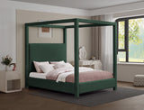 Eden Boucle Fabric Queen Bed (3 Boxes) Green from Meridian - Luna Furniture