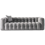 Eden Modern Tufted Chesterfield Boucle Fabric Sofa Cream - AFC00157 - Luna Furniture