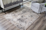 Elaning Black/Gray/Cream Medium Rug - R406702 - Luna Furniture