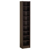 Eliam Cappuccino Rectangular Bookcase with 2 Fixed Shelves from Coaster - Luna Furniture