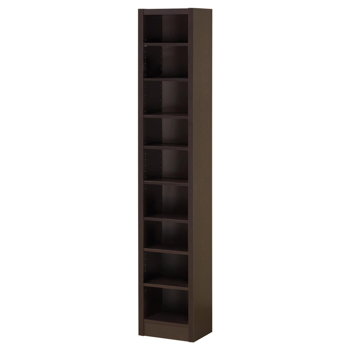 Eliam Cappuccino Rectangular Bookcase with 2 Fixed Shelves from Coaster - Luna Furniture