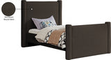 Elias Boucle Fabric Twin Bed Brown from Meridian - Luna Furniture