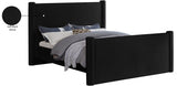 Elias Velvet Full Bed Black from Meridian - Luna Furniture