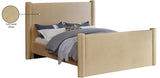 Elias Velvet Queen Bed Camel from Meridian - Luna Furniture