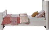 Elias Velvet Twin Bed Cream from Meridian - Luna Furniture