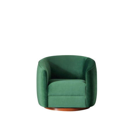 Elise Swivel Chair Dark Green Velvet - AFC01810 - Luna Furniture