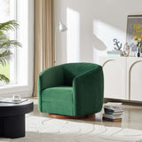 Elise Swivel Chair Dark Green Velvet - AFC01810 - Luna Furniture