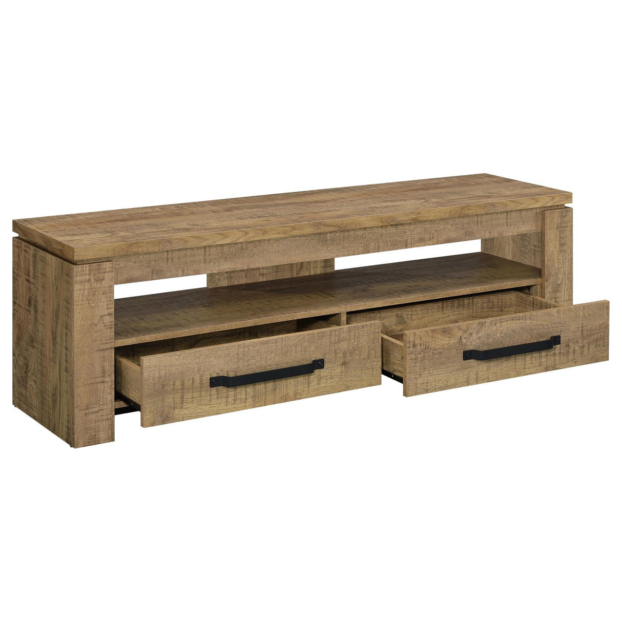 Elkton 2-drawer Engineered Wood 59" TV Stand Mango from Coaster - Luna Furniture