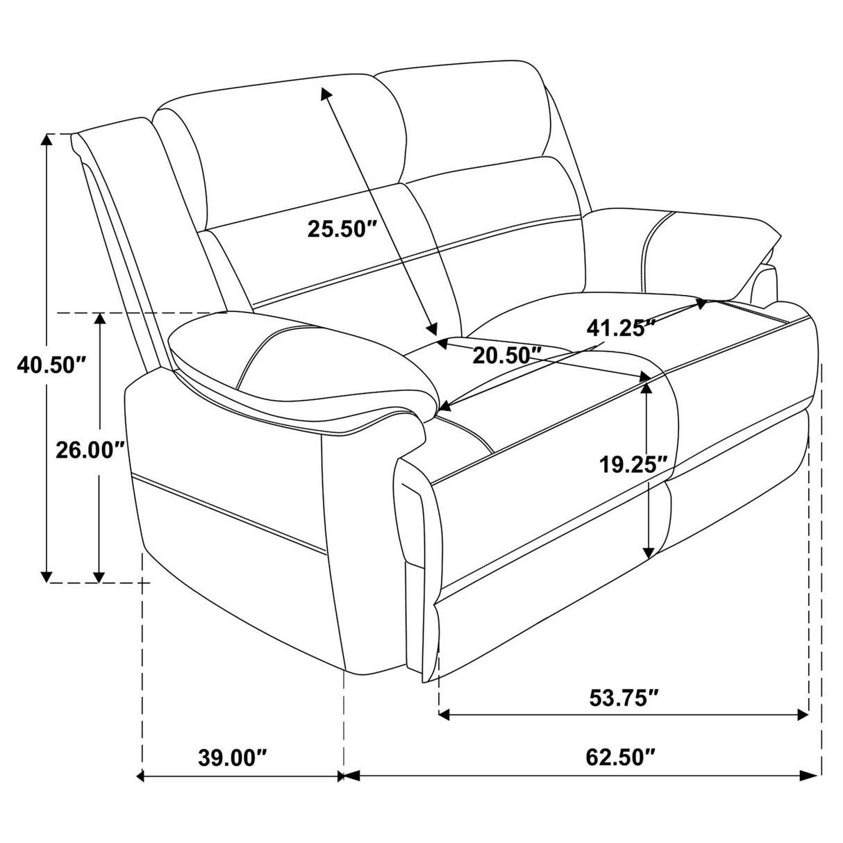 Ellington 3-piece Upholstered Padded Arm Sofa Set Dark Brown from Coaster - Luna Furniture