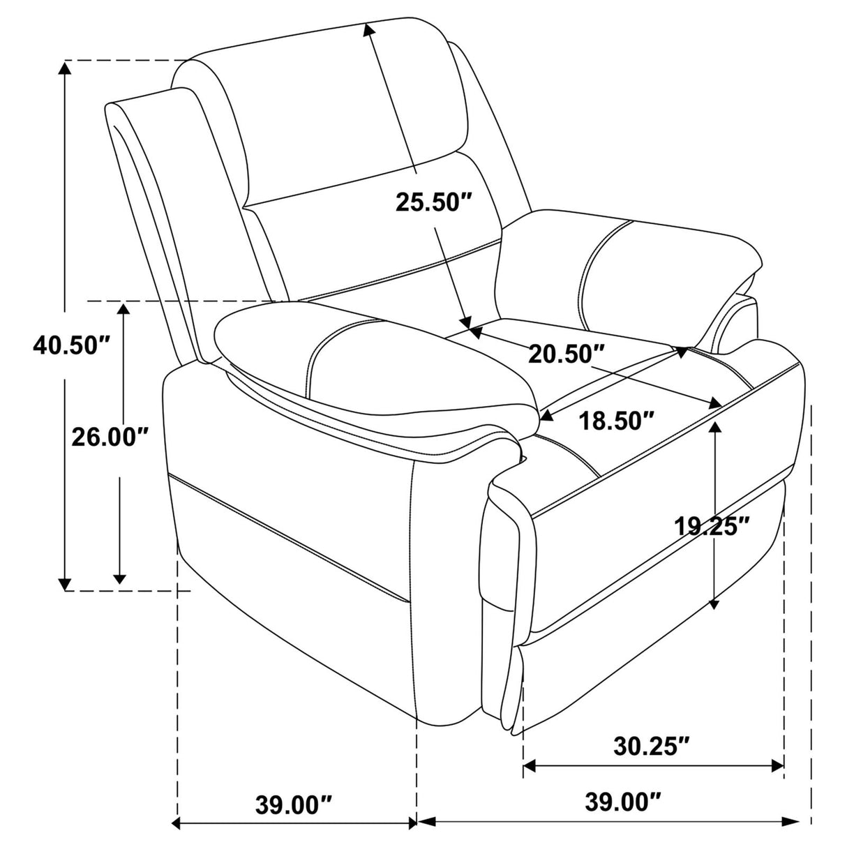 Ellington 3-piece Upholstered Padded Arm Sofa Set Dark Brown from Coaster - Luna Furniture