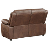 Ellington 3-piece Upholstered Padded Arm Sofa Set Dark Brown from Coaster - Luna Furniture