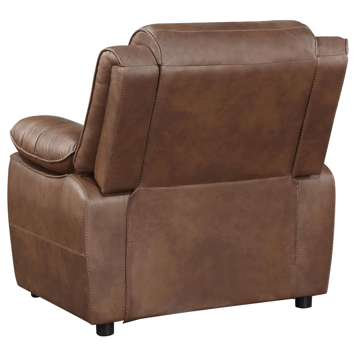 Ellington Dark Brown Upholstered Padded Arm Accent Chair from Coaster - Luna Furniture