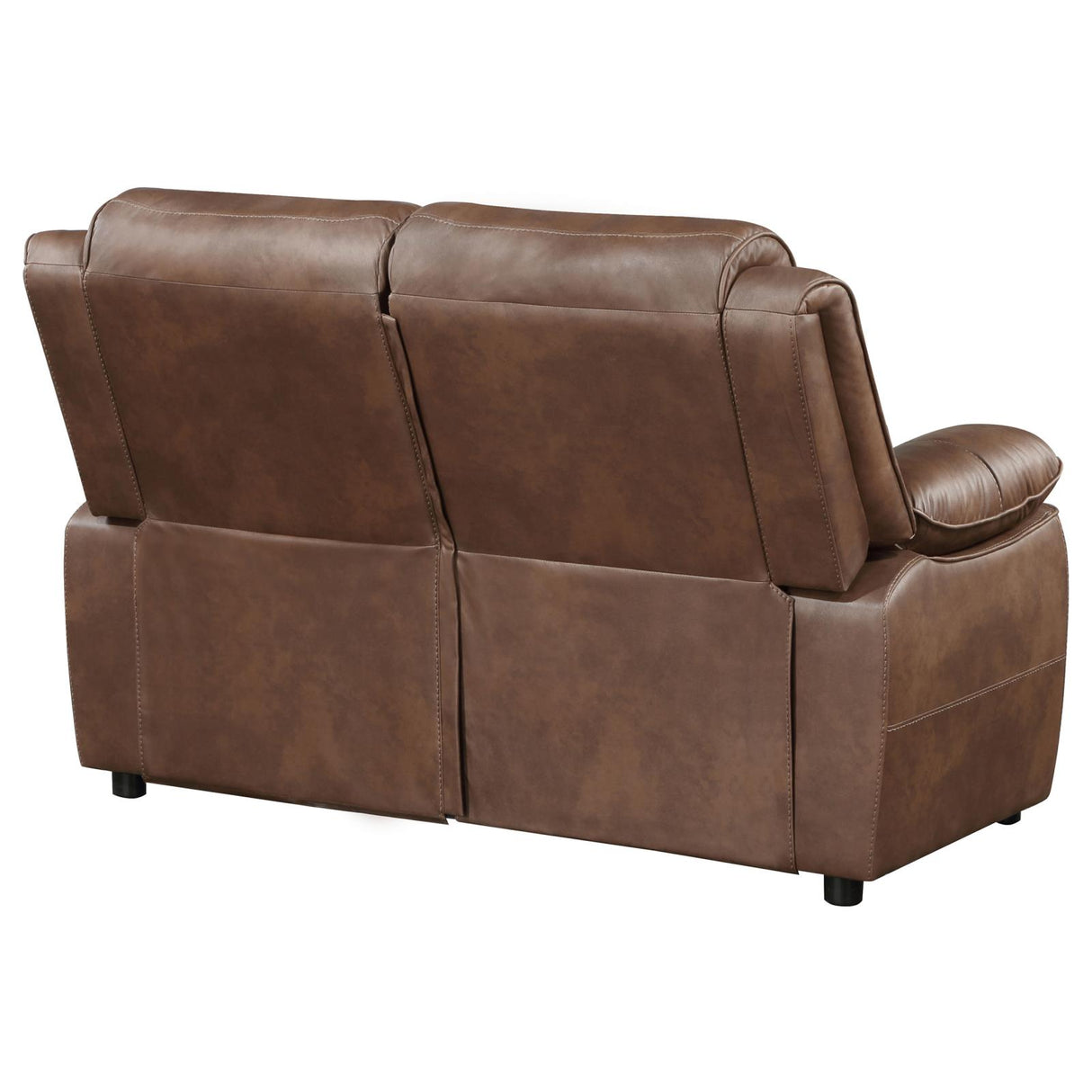 Ellington Upholstered Padded Arm Loveseat Dark Brown from Coaster - Luna Furniture