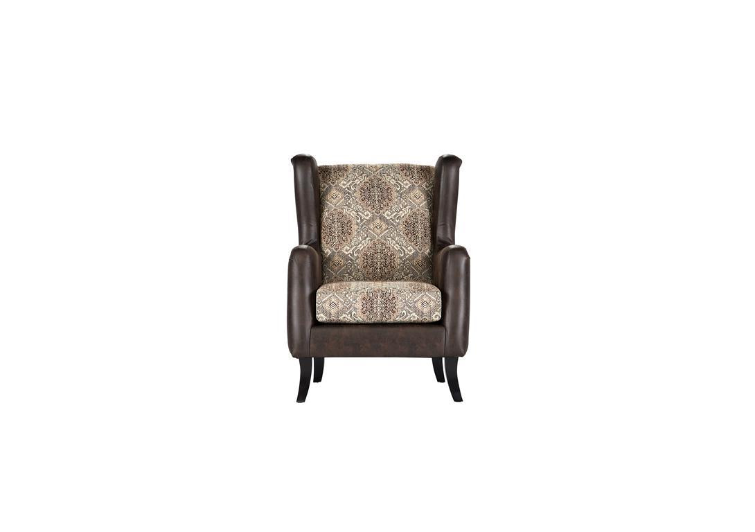 Elmbrook Upholstered Wingback Accent Club Chair Brown from Coaster - Luna Furniture