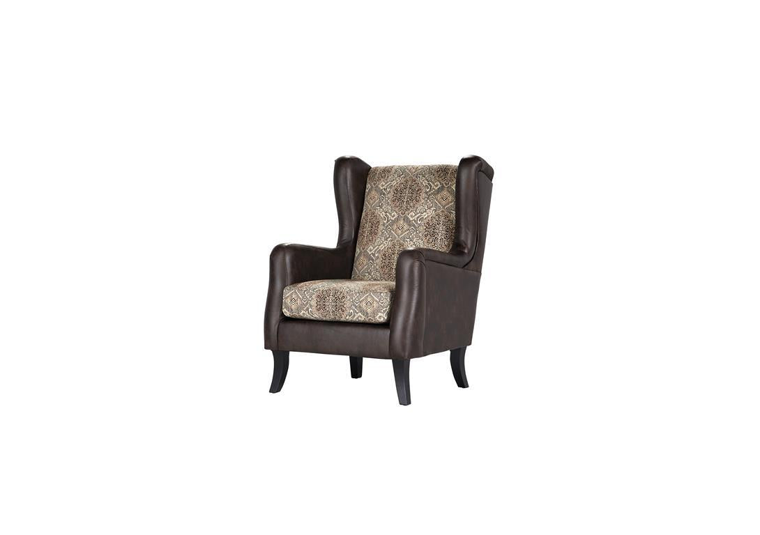 Elmbrook Upholstered Wingback Accent Club Chair Brown from Coaster - Luna Furniture