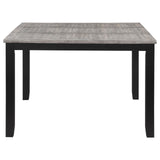 Elodie 5-piece Counter Height Dining Table Set with Extension Leaf Grey and Black - 121228-S5 - Luna Furniture