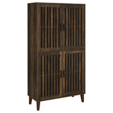 Elouise Dark Pine 4-Door Engineered Wood Tall Accent Cabinet from Coaster - Luna Furniture