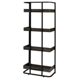 Ember Dark Oak/Sandy Black 4-Shelf Bookcase from Coaster - Luna Furniture