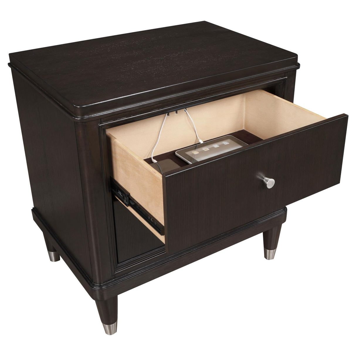 Emberlyn 2-drawer Nightstand Bedside Table Brown from Coaster - Luna Furniture