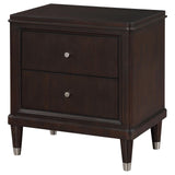 Emberlyn 2-drawer Nightstand Bedside Table Brown from Coaster - Luna Furniture