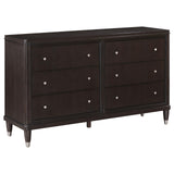 Emberlyn 6-drawer Bedroom Dresser Brown from Coaster - Luna Furniture