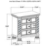 Emmett Walnut/Beige 4-Piece Eastern King Bedroom Set from Coaster - Luna Furniture