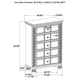 Emmett 5-drawer Chest Walnut from Coaster - Luna Furniture