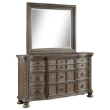 Emmett 9-drawer Dresser with Mirror Walnut from Coaster - Luna Furniture